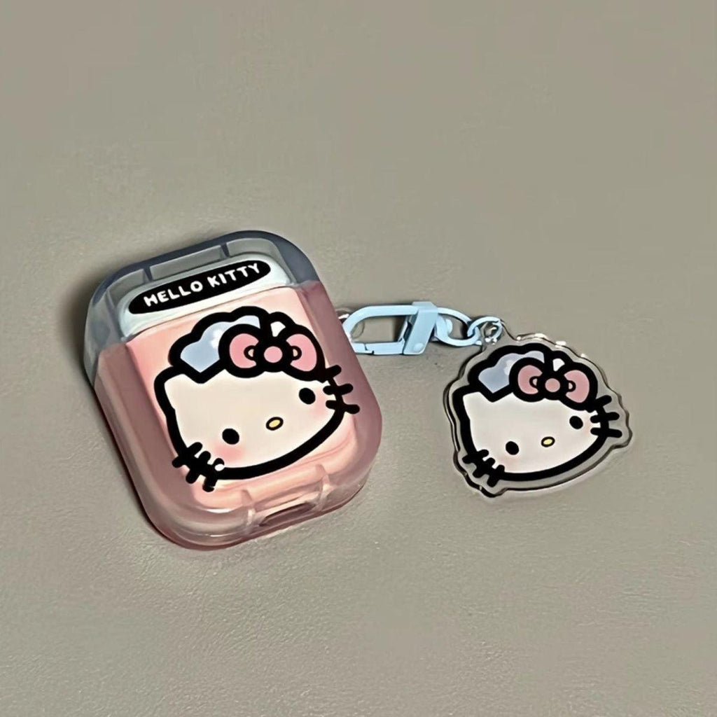 Cute Kitty AirPods Case Cover with Charm - HelloAnimeCases