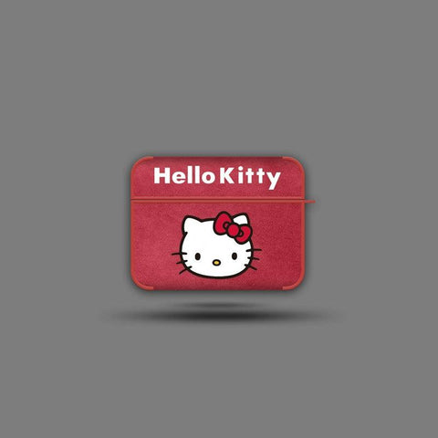 Cute Kitty AirPods Silicone Protective Case Cover Strap - HelloAnimeCases
