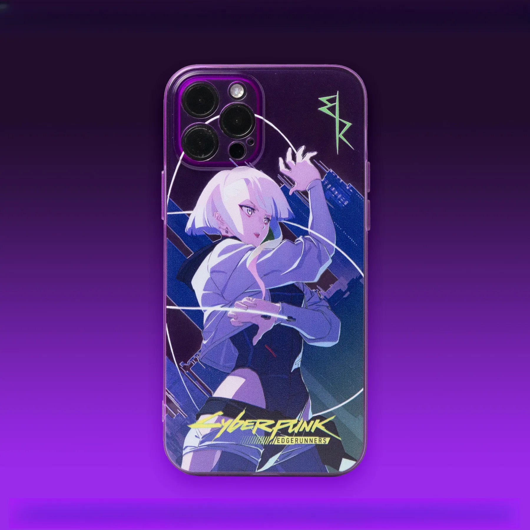 Cyberpunk Edgerunners Fluorescent Clear Soft Phone Case