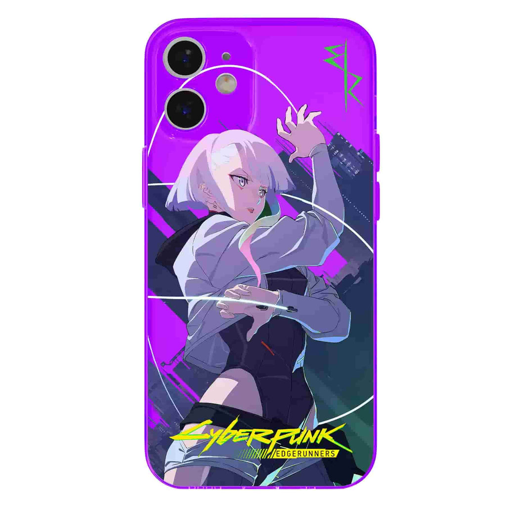 Cyberpunk Edgerunners Fluorescent Clear Soft Phone Case