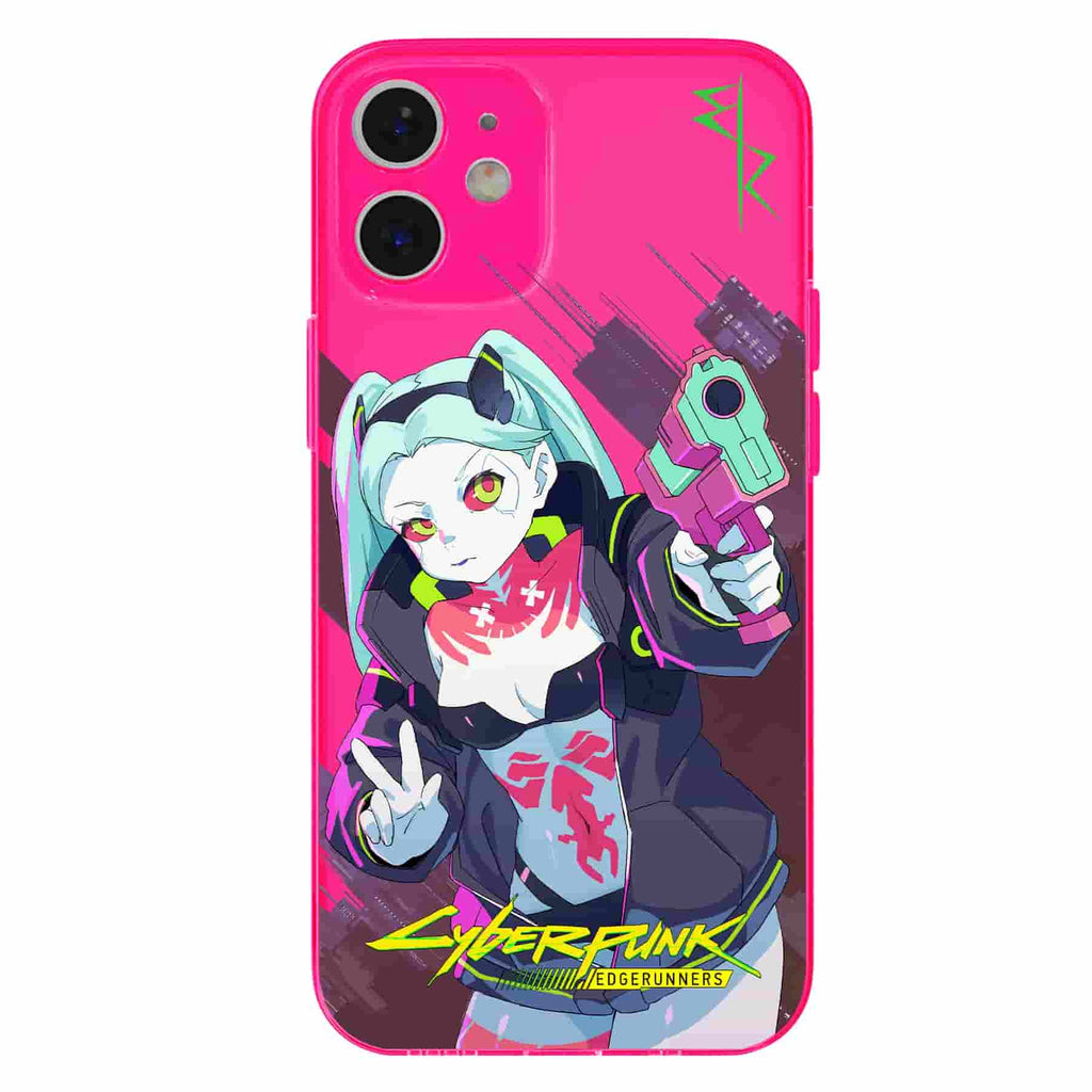 Cyberpunk Edgerunners Fluorescent Clear Soft Phone Case
