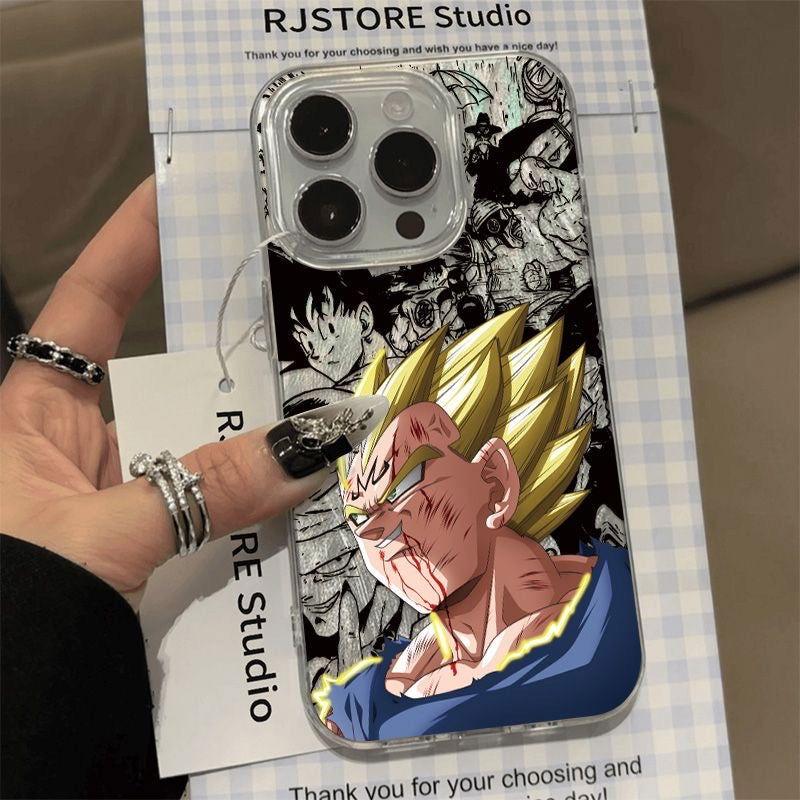 DBZ Vegeta Clear Phone Case Cover - HelloAnimeCases