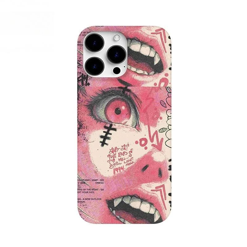 Dark Aesthetic Vampire Girl Phone Case