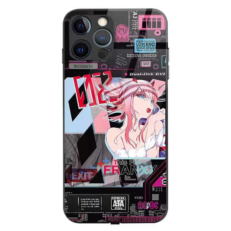 Darling in the FranXX Zero Two RGB Light Up Glowing Phone Case