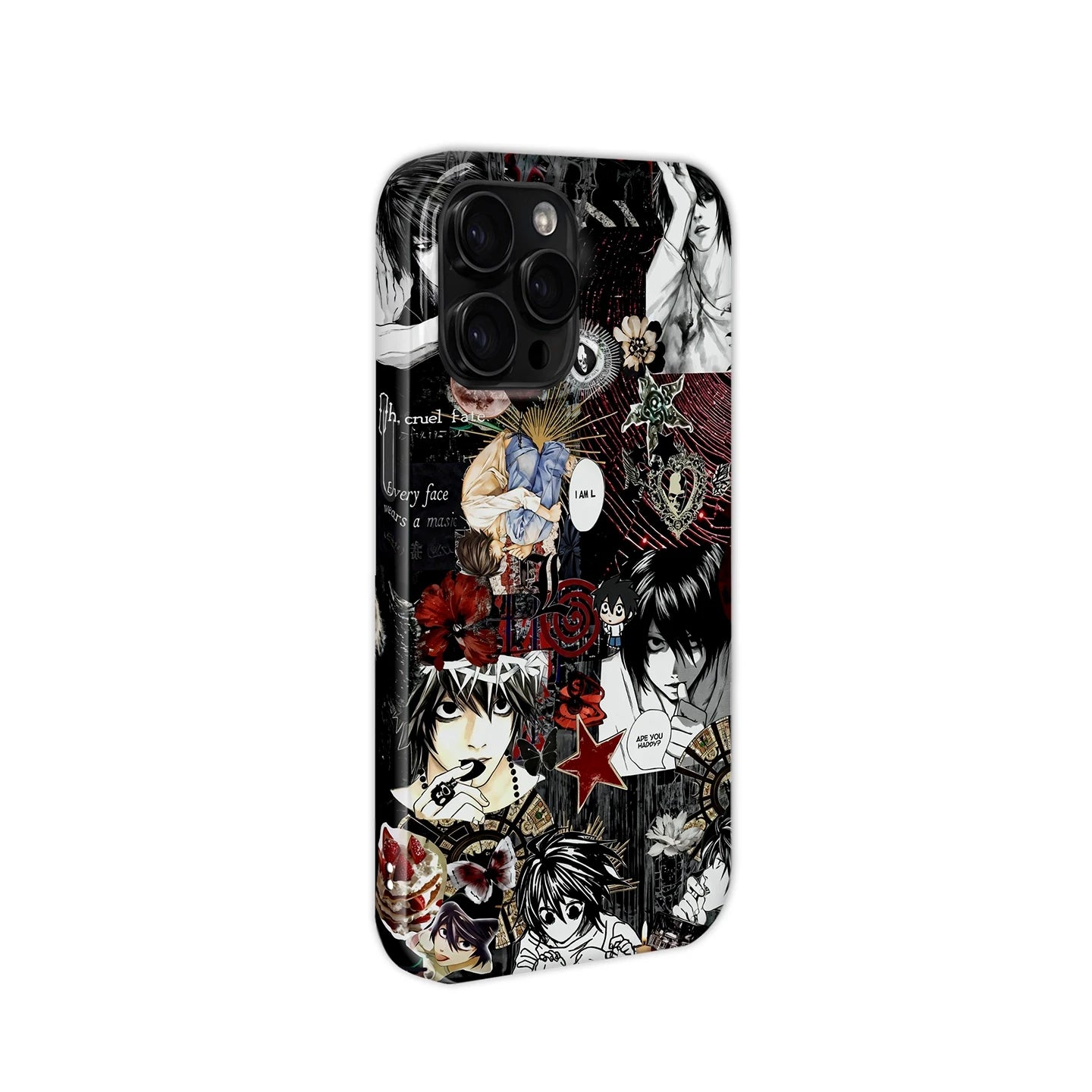 Funda de silicona para teléfono con el anime Death Note Nate River