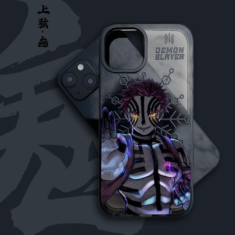 Demon Slayer Akaza Anime Clear Phone Case - HelloAnimeCases