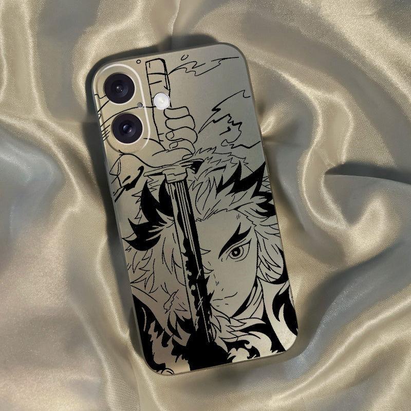 Demon Slayer Animation Electroplating Anime Phone Case - HelloAnimeCases