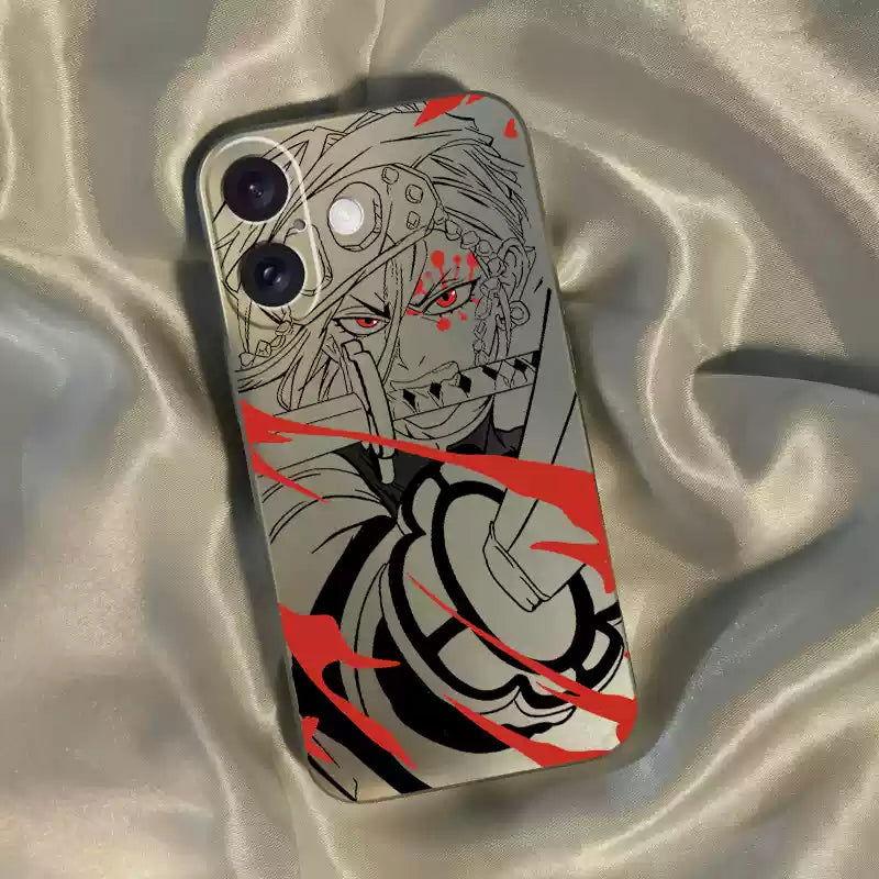 Demon Slayer Animation Electroplating Anime Phone Case - HelloAnimeCases