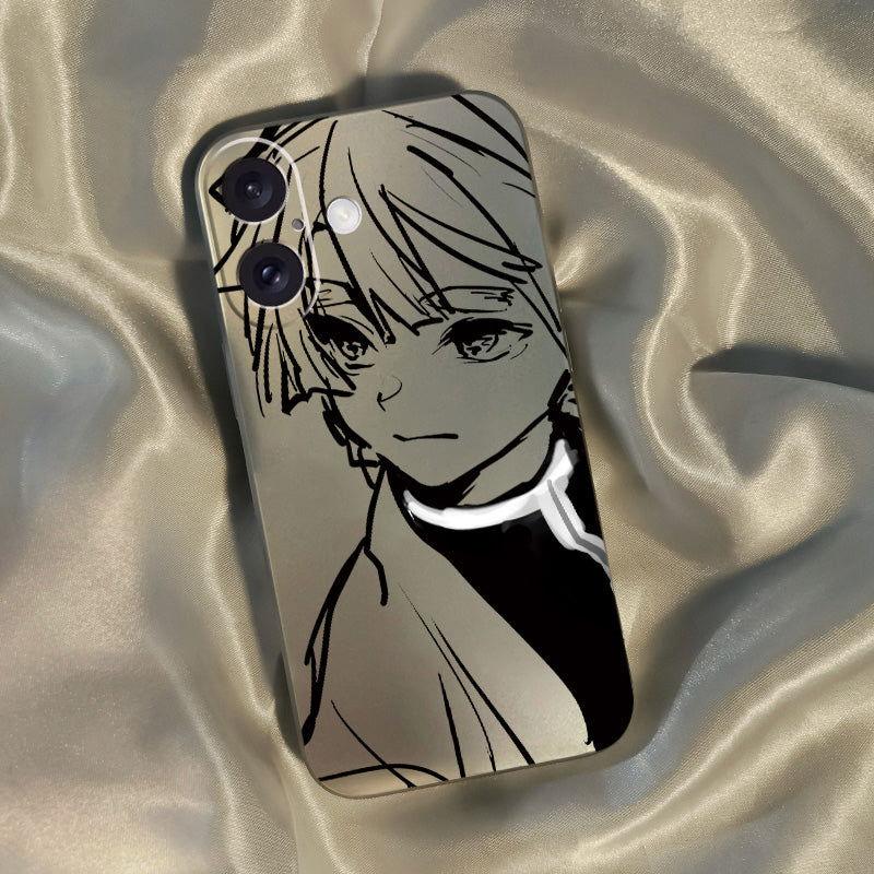 Demon Slayer Animation Electroplating Anime Phone Case