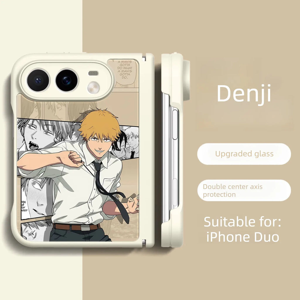Chainsaw Man Anime iPhone Duo Glass Magsafe Phone Case