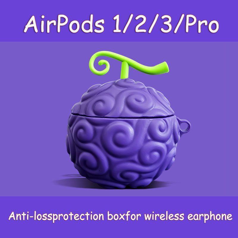 Devil Fruit ACE AirPods Case Generation Cover Case - HelloAnimeCases