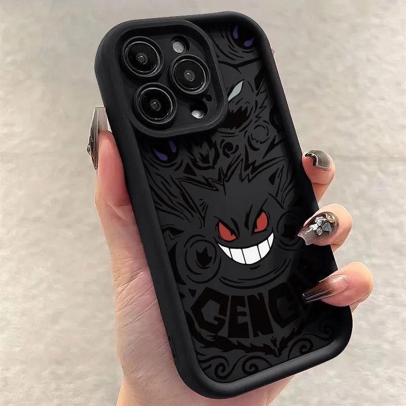 Dickens Gengar Phone Case iPhone Liquid Silicone Cover - HelloAnimeCases
