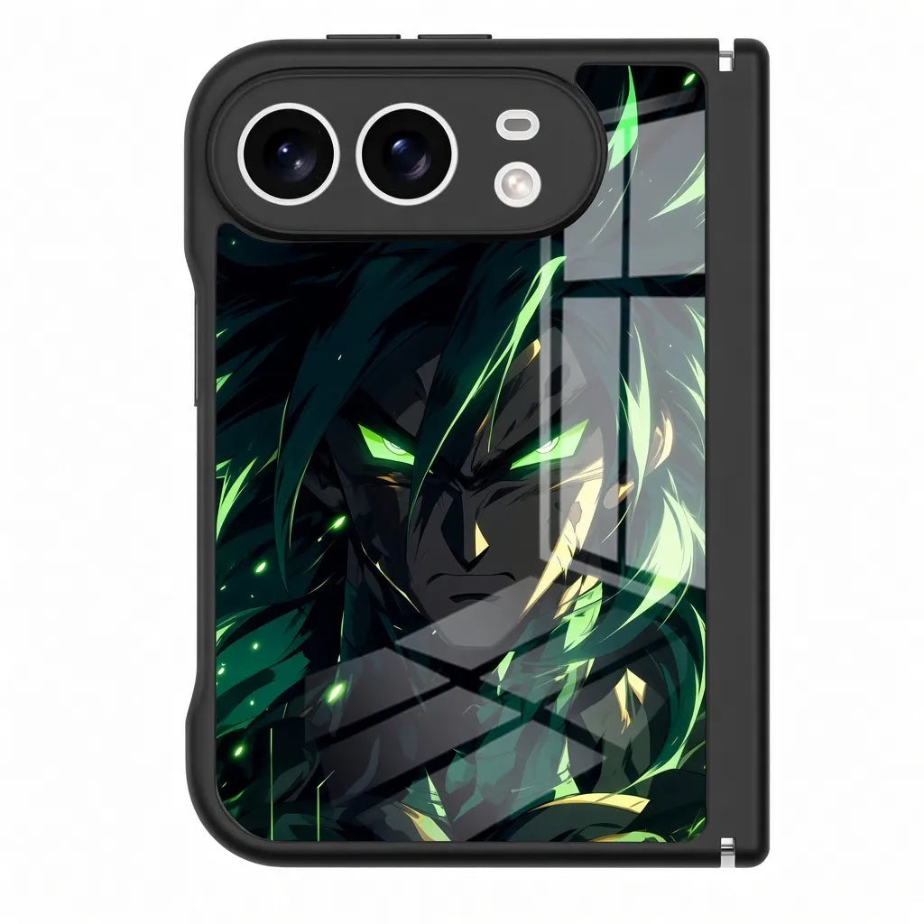 Anime Dragon Ball Broly Green Aura iPhone Duo Magsafe Phone Case