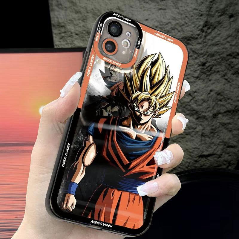 Dragon Ball Z Goku Vegeta Saiyan Clear Phone Case - HelloAnimeCases