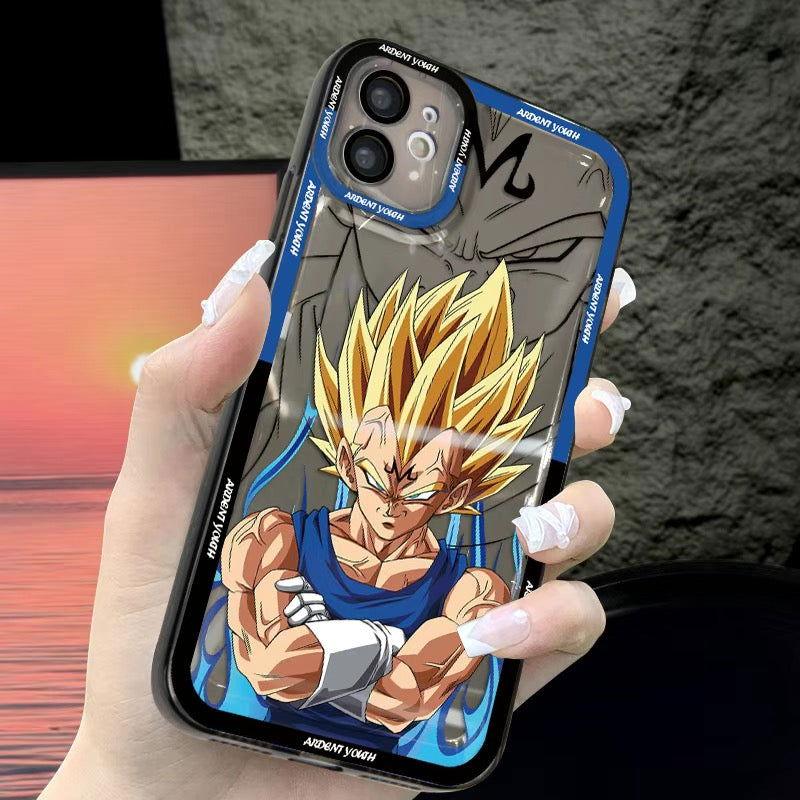 Dragon Ball Z Goku Vegeta Saiyan Clear Phone Case - HelloAnimeCases