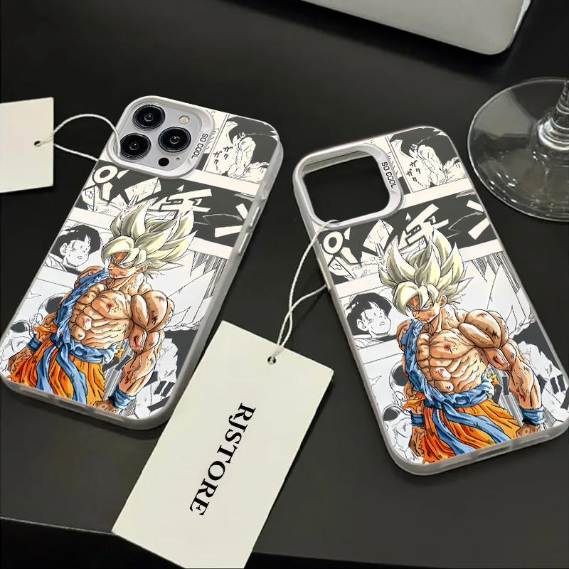 Dragon Ball Z Saiyan Muscles Goku Vegeta Hard iPhone Case - HelloAnimeCases