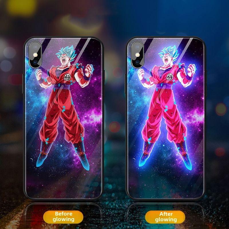 Dragon Ballz Saiyan Goku Luminous Glowing Phone Case - HelloAnimeCases