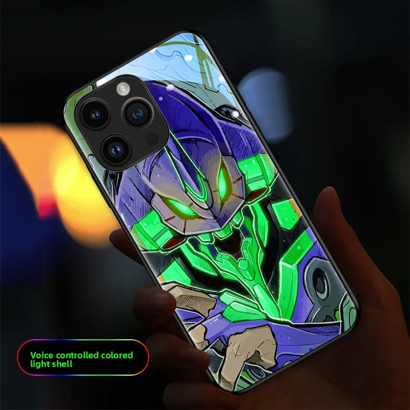 Neon Genesis Evangelion RGB Light Up Glowing Phone Case Luminous