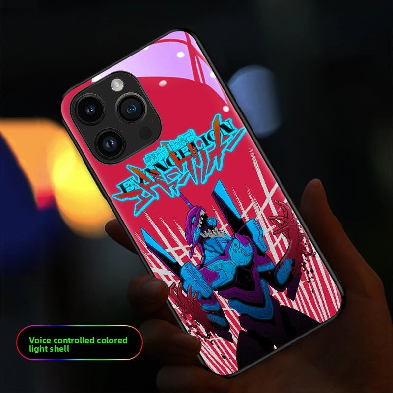 Neon Genesis Evangelion RGB Light Up Glowing Phone Case Luminous