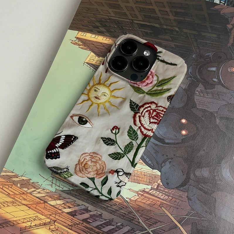 Embroidery Pattern Art iPhone Case - HelloAnimeCases