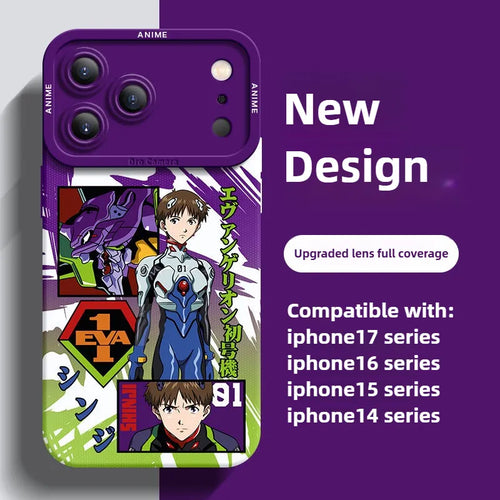 Neon Genesis Evangelion Anime iPhone 17 Series EVA Phone Case
