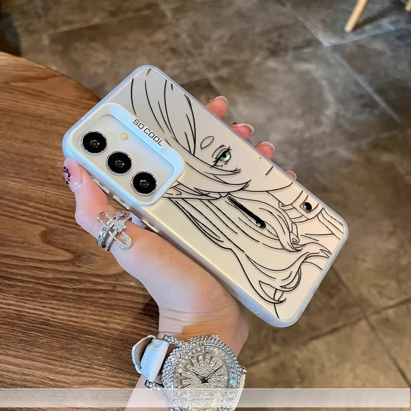 Frieren Holographic Protective Phone Case for The Samsung Galaxy