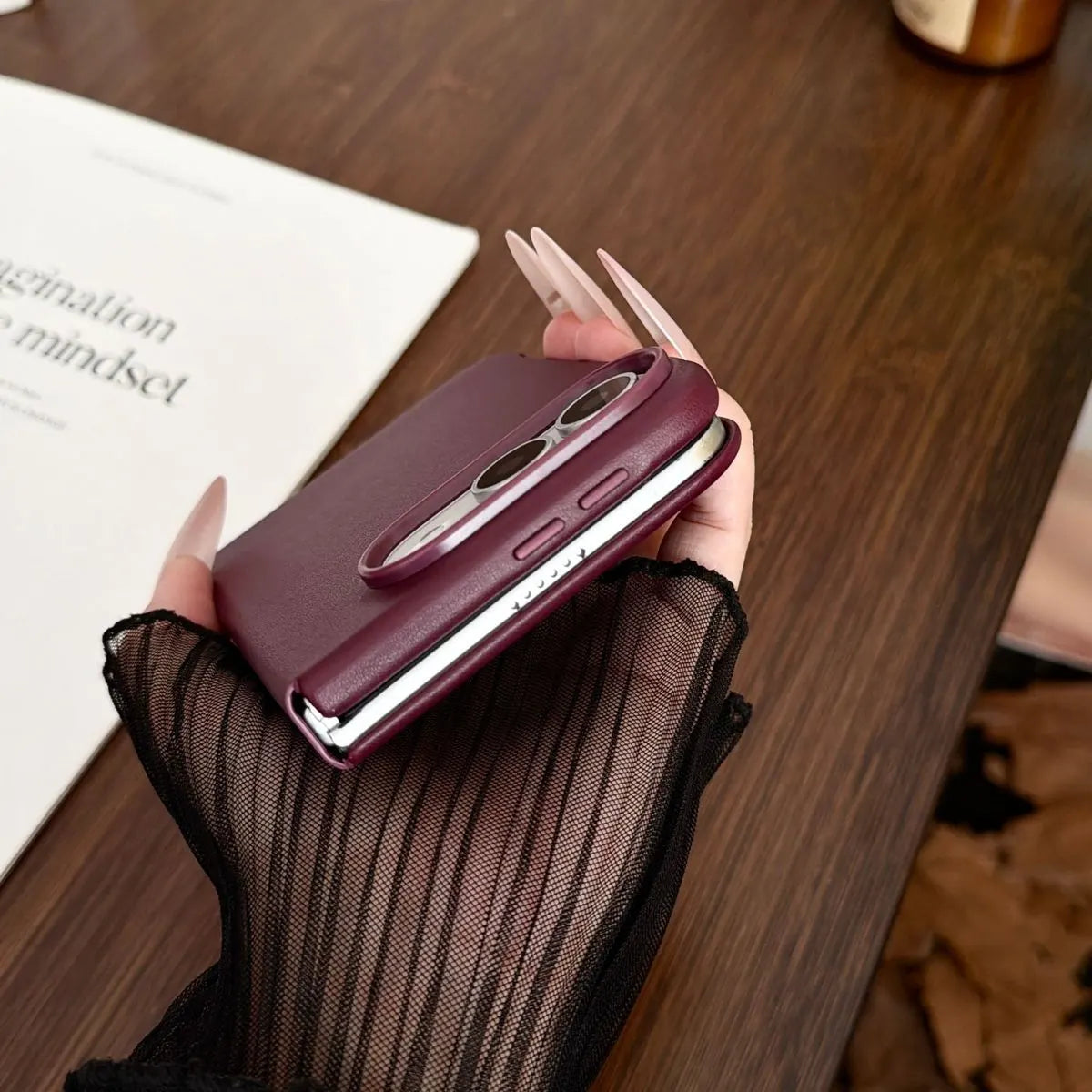 Flip Apple iPhone Duo Folio Case Magsafe Phone Case