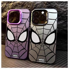 Spider Shockproof Laser Matte Anime Phone Case for IPhone