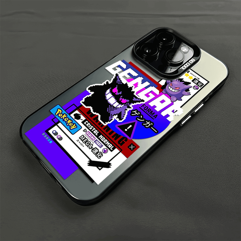 Gengar Phone Case Anime iPhone Label Style - HelloAnimeCases
