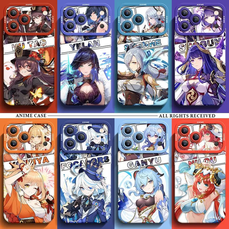 Genshin Impact Silicone Anime Phone Case Cover