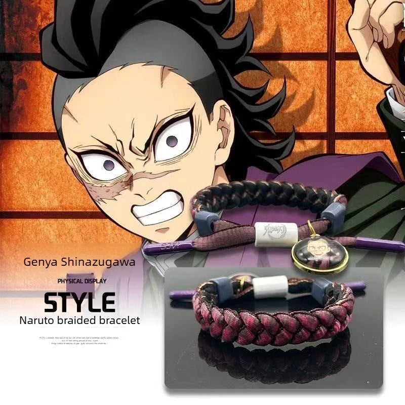 Demon Slayer Handmade Woven Bracelet