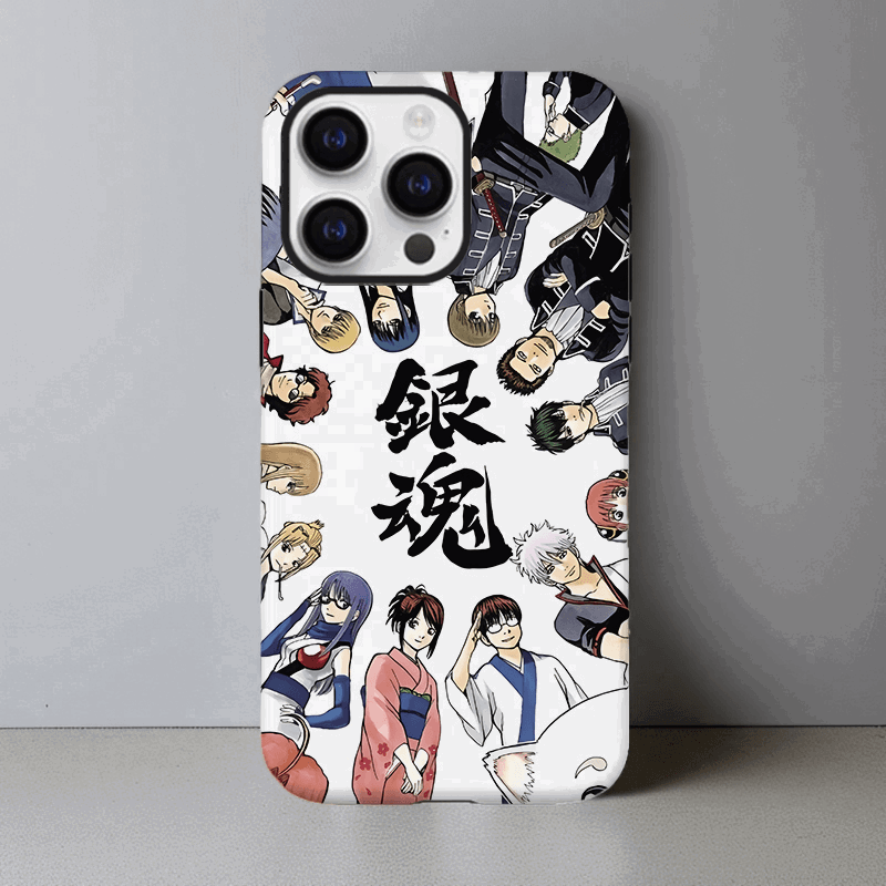 Gin Tama Family Glossy Niche Filin Phone Case - HelloAnimeCases