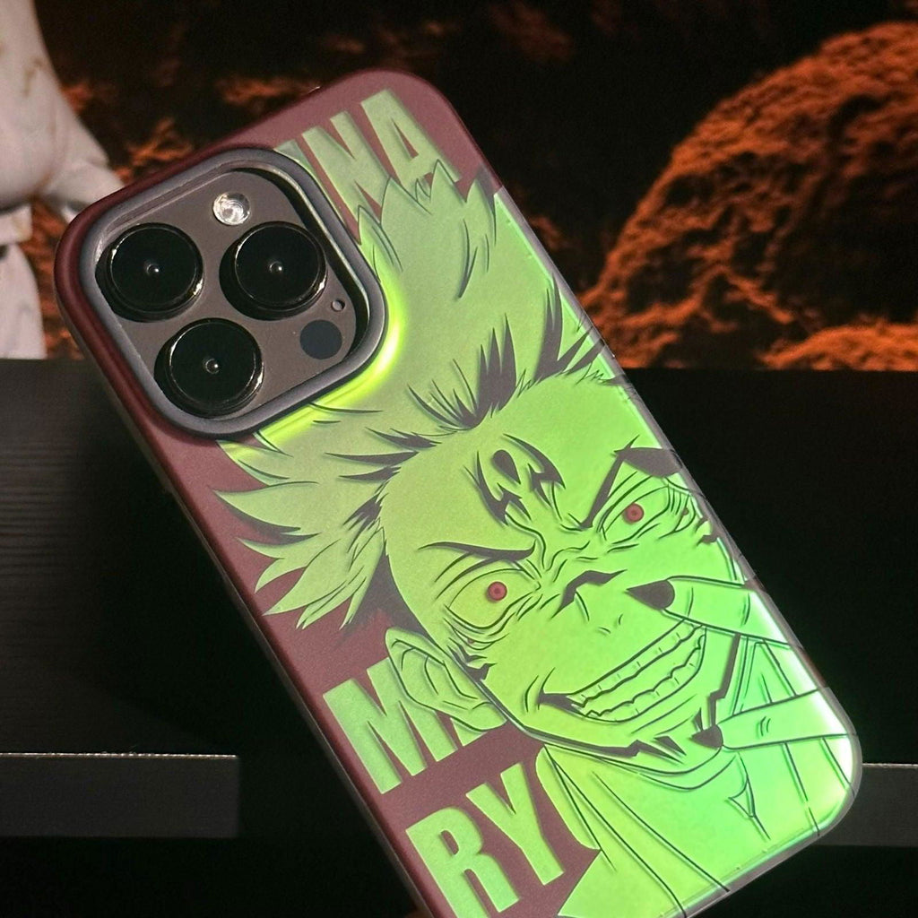 Gojo Satoru-inspired Laser iPhone Case Cover - HelloAnimeCases