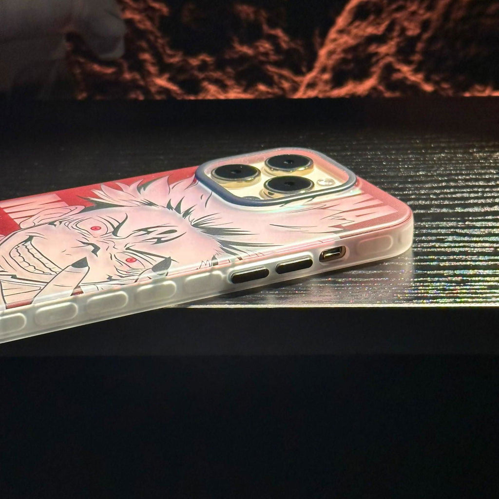 Gojo Satoru-inspired Laser iPhone Case Cover - HelloAnimeCases