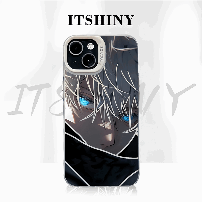 Gojo Satoru Electroplated Phone Case iPhone Anti-drop - HelloAnimeCases