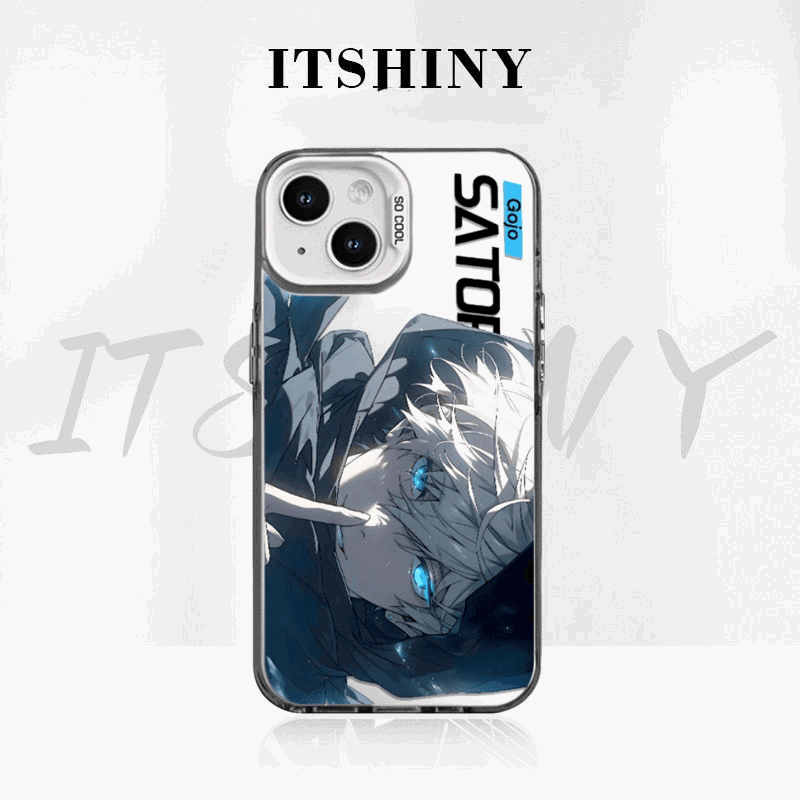 Gojo Satoru Electroplated Phone Case iPhone Anti-drop - HelloAnimeCases