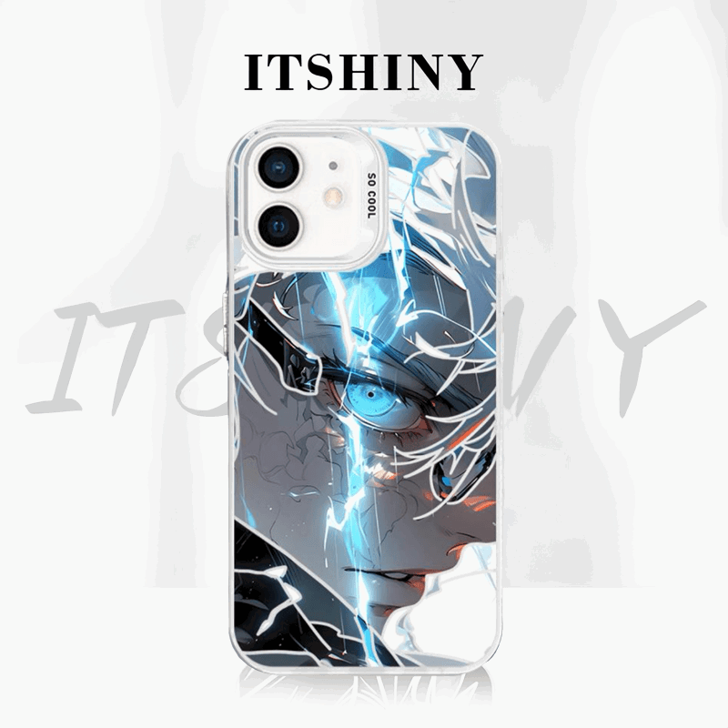 Gojo Satoru Electroplated Phone Case iPhone Anti-drop - HelloAnimeCases