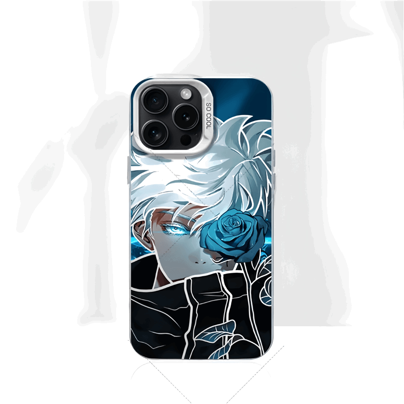 Gojo Satoru Electroplated Phone Case iPhone Anti-drop - HelloAnimeCases