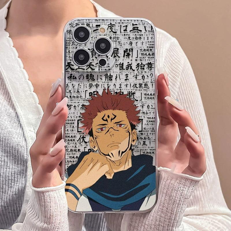 Gojo­ Satoru Ryomen Sukuna Transparent Phone Case for Samsung