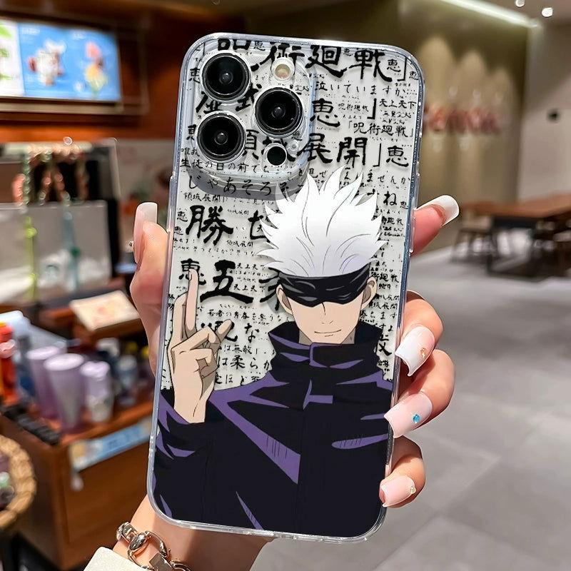 Gojo­ Satoru Ryomen Sukuna Transparent Phone Case for Samsung