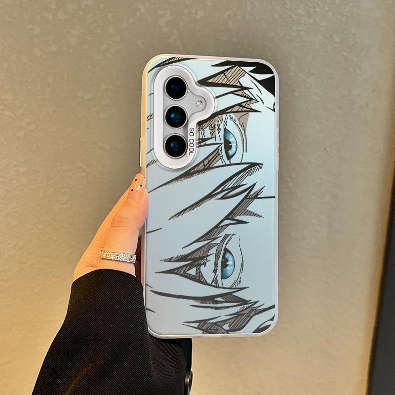 Gojo Satoru Samsung Galaxy Laser Phone Case - HelloAnimeCases