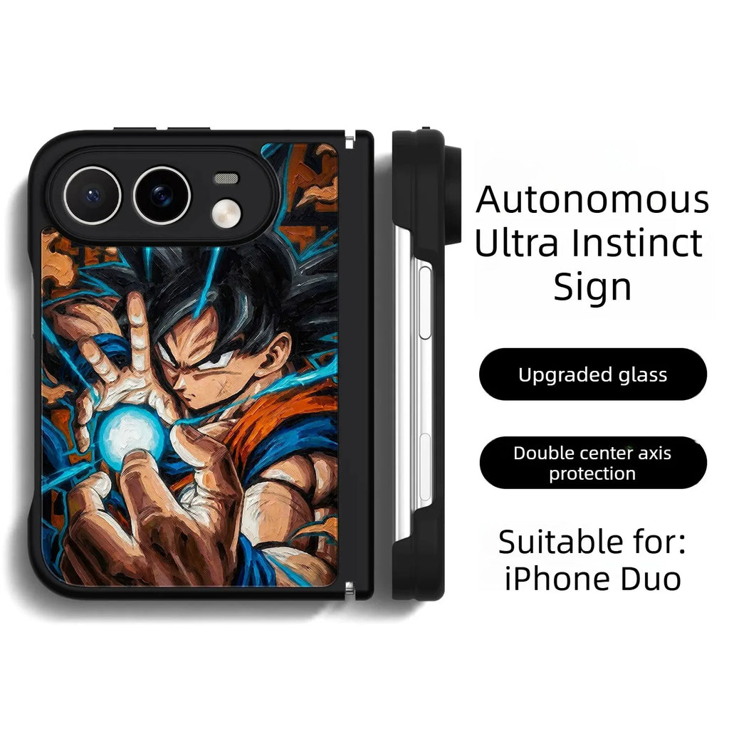 Dragon Ball Son Goku Anime iPhone Duo Case Glass Magsafe Phone Case