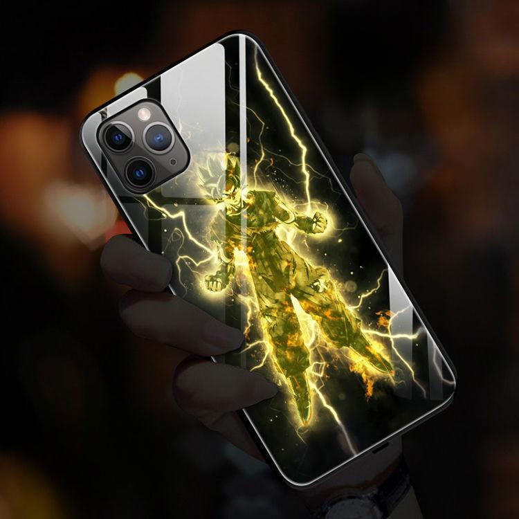 Goku Vegeta RGB Light UPhone Case for iPhone Caller Luminous - HelloAnimeCases