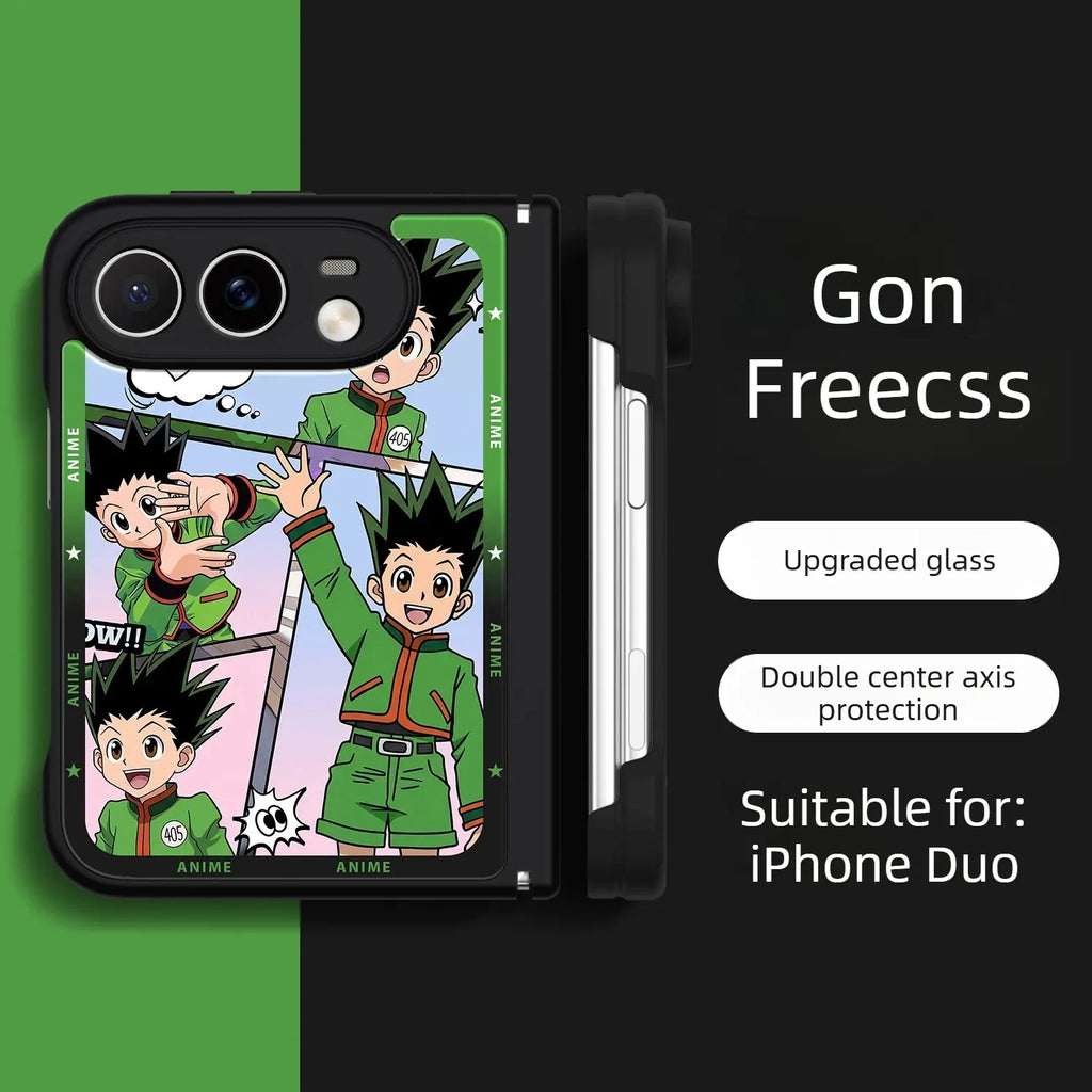 HUNTER×HUNTER Anime iPhone Duo Magsafe Case Glass Magsafe Phone Cases