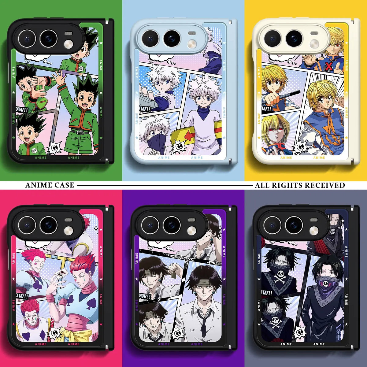 HUNTER×HUNTER Anime iPhone Duo Magsafe Case Glass Magsafe Phone Cases