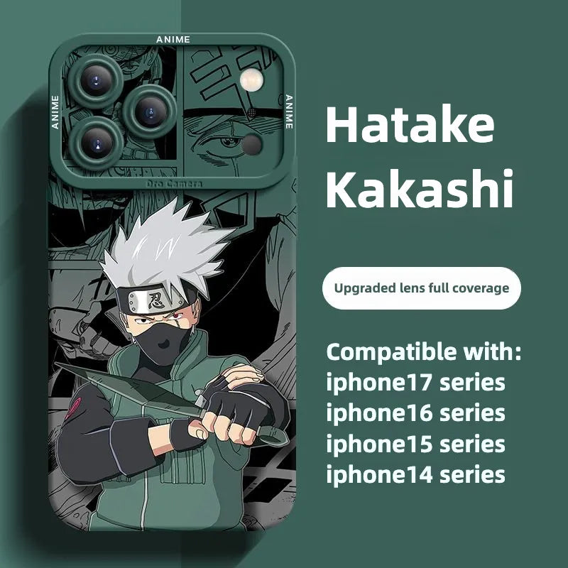 Funda protectora de silicona para teléfono Naruto Anime Serie 17 con diseño de pupila y ojos
