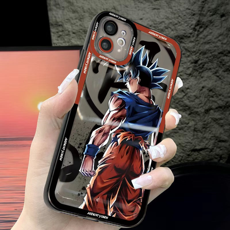 Funda transparente para teléfono Dragon Ball Z Goku Vegeta Saiyan