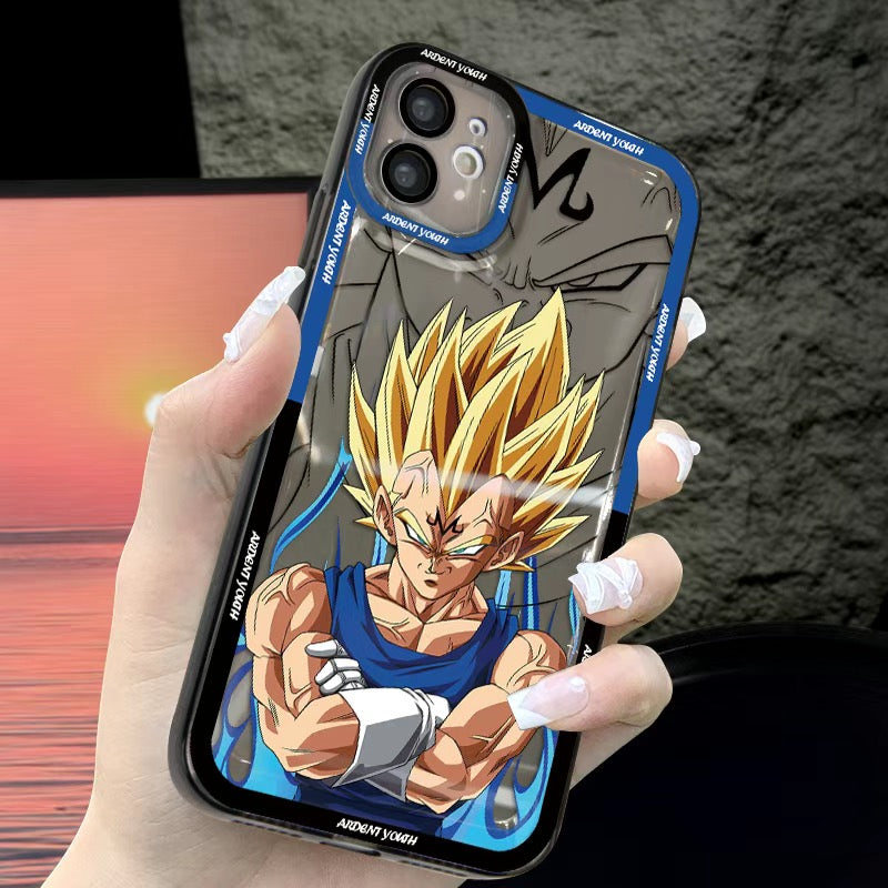 Funda transparente para teléfono Dragon Ball Z Goku Vegeta Saiyan