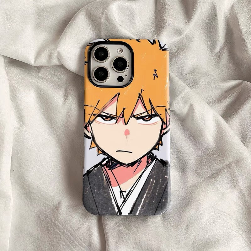 Bleach Kurosaki Ichigo Phone Case Cute Carton Style