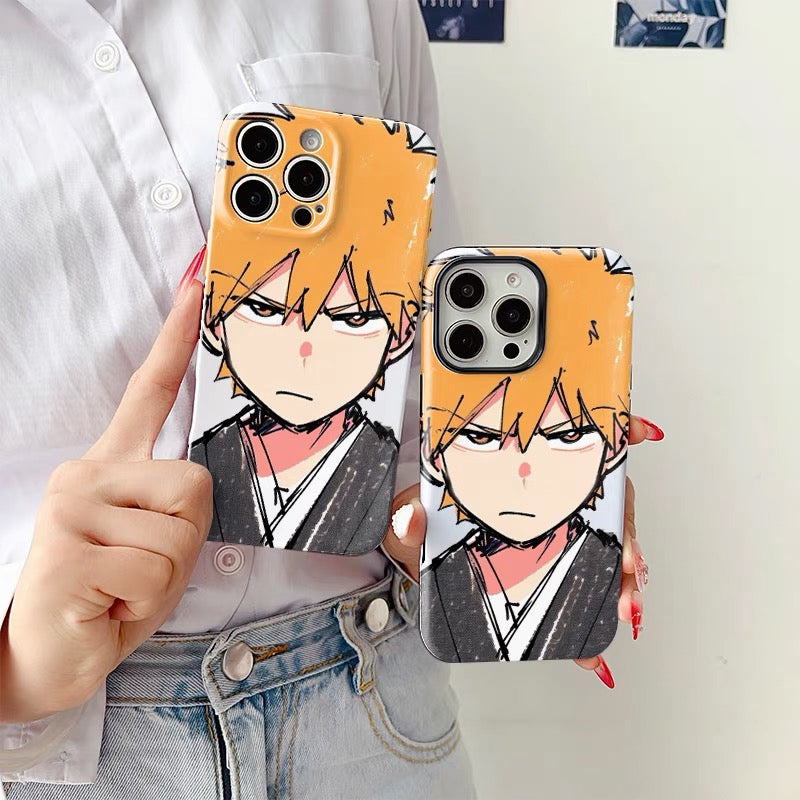 Bleach Kurosaki Ichigo Phone Case Cute Carton Style